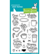 Lawn Fawn LOVE YOU A LATTE stamp set